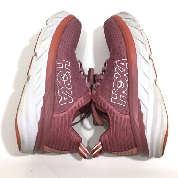 Hoka One One Pink Bondl 6 Running Sneakers Size 7 1/2 - Picture 6 of 8